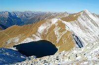 Salita al Corno Stella (2620 m) da Foppolo e giro dei laghi del Montebello il 5 ottobre 08  - FOTOGALLERY